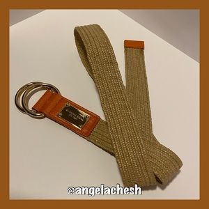 NWOT 🧡Michael KORS Raffia Stretch Belt